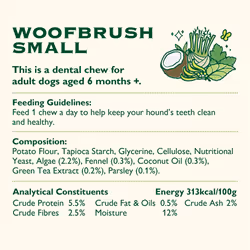 Lily's Kitchen Woofbrush Dental Chew - Natural Dental Sticks for Small Dogs (5 Packs of 7 Chews)
