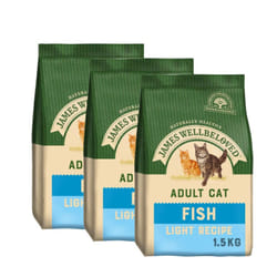 James Wellbeloved Light Adult Fish 3 x 1.5kg