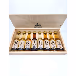 Birthday Rum Tasting Set - Miniature Rum Selection Gift Set Perfect For Any Rum Lover - 40ml Glass Bottles - Made By IL GUSTO (Pack of 8)