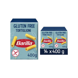 Barilla Pasta Gluten Free Tortiglioni, Pack of 14 x 400g