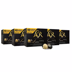 L'OR Espresso Coffee Ristretto Intensity 11 - Nespresso?* Compatible Aluminium Coffee Capsules - 5 Packs of 40 Capsules (200 ...