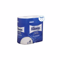 Kleenex Toilet Roll 8484 - 4 Ply Premium Toilet Paper - 24 Rolls x 160 White Toilet Tissue Sheets (3,840 sheets) , Pack of 24