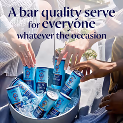 Bombay Sapphire Premium Gin & Tonic, Ready-To-Drink Pre-Mixed Cocktail Can, Vapour Infused London Dry Gin, Natural Flavours & Premium Tonic Water,