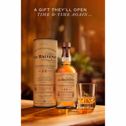 Balvenie 14 Year Old Caribbean Cask in Gift Tube 70cl