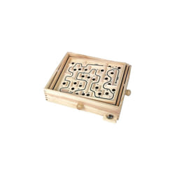 Tobar Wooden Labyrinth Marble Maze Toy, Brown