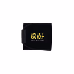 Sweet Sweat Waist Trimmer - Black/Yellow Logo | Premium Waist Trainer Belt for Men & Women