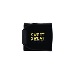 Sweet Sweat Waist Trimmer - Black/Yellow Logo | Premium Waist Trainer Belt for Men & Women