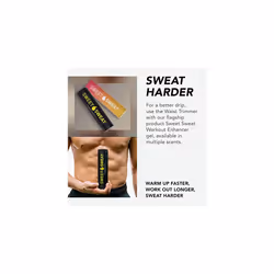 Sweet Sweat Waist Trimmer - Black/Yellow Logo | Premium Waist Trainer Belt for Men & Women