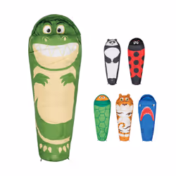 Kids Sleeping Bag by Highlander - Mummy Style - Themed Carry Backpack for Easy Transportation - Lightweight and Warm - Perfec ...