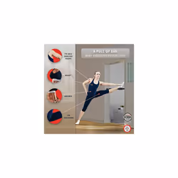 Ultrasport 2-way pull-up bar, individually adjustable for a length of 66.5 to 93 cm, sturdy steel pull-up bar, loadable up to 100 kg, effective