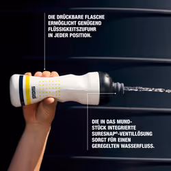 SIGG - Soft Bike Water Bottle - Pulsar Black - Squeezable - Dishwasher Safe - Lightweight - Leakproof - BPA Free - 0.75 L