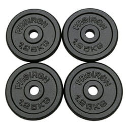 PROIRON Gym Quality Fitness Exercise Solid Cast Iron Weight Plate Discs 4 x 1.25kg