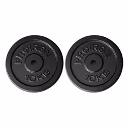 PROIRON Gym Quality Fitness Exercise Solid Cast Iron Weight Plate Discs 2 x 10KG
