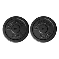 PROIRON Gym Quality Fitness Exercise Solid Cast Iron Weight Plate Discs 2 x 10KG