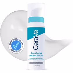 CeraVe Resurfacing Retinol Serum with Ceramides and Niacinamide for Blemish-Prone Skin, Clear, 30 ml