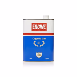 Engine Pure Organic Italian Gin - London Dry Gin, Juniper Hints with Floral Note of Roses and Balsamic Note of Sage and Lemon ...