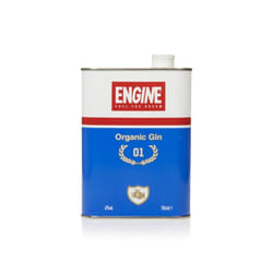 Engine Pure Organic Italian Gin - London Dry Gin, Juniper Hints with Floral Note of Roses and Balsamic Note of Sage and Lemon, Vegan and Gluten Free,