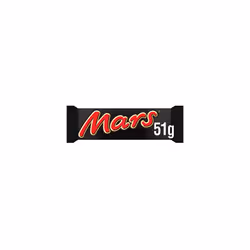 Mars Chocolate Bars, with Caramel, Nougat and Milk Chocolate Bulk Box, 48 Packs of 51g