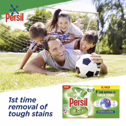 Persil Bio 3 in 1 Washing Capsules laundry capsules for 1st time removal of tough stains outstanding stain removal in quick & cold washes 108 washes