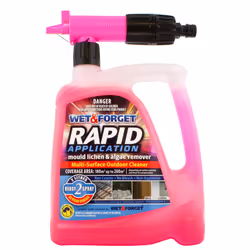 Wet & Forget Rapid Application Mould Lichen and Algae Remover, Outdoor Cleaning Solution, Black Mould Remover, Bleach Free, 2 ...
