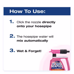 Wet & Forget Rapid Application Mould Lichen and Algae Remover, Outdoor Cleaning Solution, Black Mould Remover, Bleach Free, 2 Litre