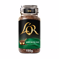 L'OR Decaf Instant Coffee 150g (Pack of 6 Jars, Total of 900g)