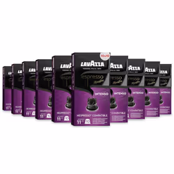 Lavazza, Espresso Maestro Intenso, 100 Aluminium Capsules Compatible with Nespresso Original Machines, Wood, Spice, & Cocoa N ...