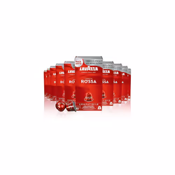 Lavazza, Qualit? Rossa, 100 Aluminium Coffee Capsules Compatible with Nespresso Original Machines, Chocolate Notes, Arabica & ...