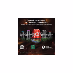 Lavazza, Qualit? Rossa, 100 Aluminium Coffee Capsules Compatible with Nespresso Original Machines, Chocolate Notes, Arabica & Robusta, Intensity
