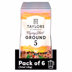 Taylors of Harrogate Flying Start Ground Coffee, 200 g (Pack of 6 - Total 1.2kg)