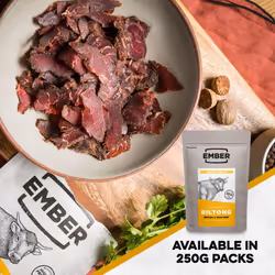 Ember Snacks: Biltong Beef Jerky Original Flavour (15 x 50g) - Protein Keto Snacks - On The Go Snack - from British and Irish Meat?