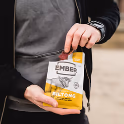 Ember Snacks: Biltong Beef Jerky Original Flavour (15 x 50g) - Protein Keto Snacks - On The Go Snack - from British and Irish Meat?