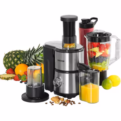 Salter EK4294 Juicer And Blender ? 4-in-1 With 1L Jug Blender, Fruit Juicer, Nuts/Coffee Grinder Mill, Portable Bottle, Multi ...