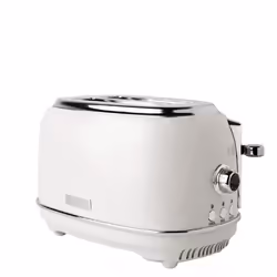 Haden Heritage White Toaster 2 Slice - Variable Browning Control - Electric Stainless Steel Toaster - Economy Mode - Reheat,  ...