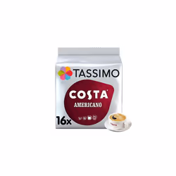 Tassimo Costa Americano Coffee Pods x16 (Pack of 5, Total 80 Drinks)