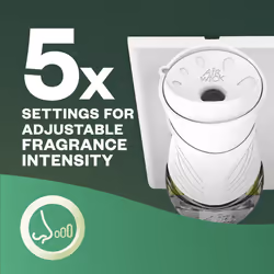 Airwick Plug in Diffuser Kit, White Vanilla Bean, Pack 4 x Kits, 1 Device & 1 Refill, Long Lasting Fragrance, Lasts up to 400 days, Plug in Air