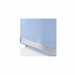 Swan ST19010BLN Retro 2-Slice Toaster with Defost/Reheat/Cancle Functions, Cord Storage, 815W, Retro Blue