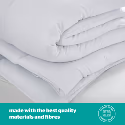 Silentnight Just Like Down 13.5 Tog Single Duvet - Luxury Hotel Winter Warm Thick Heavyweight Duvet Quilt with Soft Silky Down Like Fibres - Machine