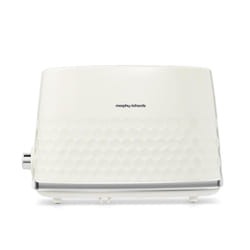 Morphy Richards Hive Cream 2 Slice Toaster - Gloss Finish - Plastic - 2 Slot - 220032