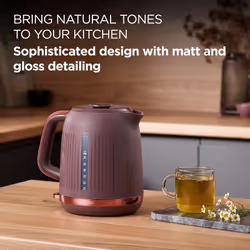 Kenwood Dusk Electric Kettle, 360? Swivel Base, Water Level Indicator, Cord Storage, Boil-Dry Protection, Removable Filter, Capacity 1.7L,