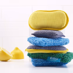 E-Cloth Kitchen Whizz, Non-scratch Kitchen Scrub Sponge, 300 Wash Promise, Green, 10 Pack