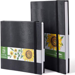 2 Pack Sketchbook Hardcover, Ohuhu Alcohol Marker Paper, 200gsm Heavy Smooth Drawing Papers, Art Sketchbook Specially Designed for Alcohol Markers,