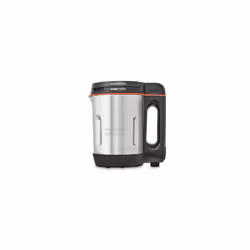 Morphy Richards Compact Soup Maker, Blend & Cook Smooth & Chunky Soup, Smoothies, Black & Stainless Steel, 1 Litre, 900 W, 50 ...
