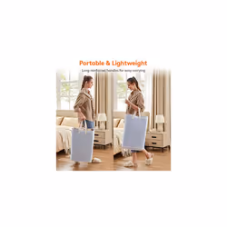 Lifewit 72L Freestanding Laundry Hamper, Collapsible Waterproof Large Laundry Basket with Easy Carry Extended Handles for Clothes, Towels, Toys, Blue,