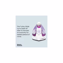 Morphy Richards 302000 Turbo Glide Steam Iron, 3 m Cable, 150 g Steam Shot, Auto Shut Off, 2800 W,Purple