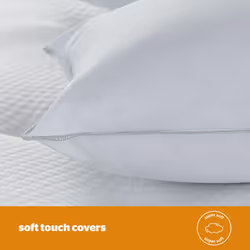 Silentnight Firm Support Pillows 4 Pack - Firm Pillows Ideal for Back and Side Sleepers with Fibre Core Centre for Head and Neck Support -
