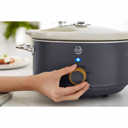 Swan SF17021GRYN Nordic Slow Cooker with 3 Temperature Settings, Keep Warm Function, 3.5L, 200W, Grey