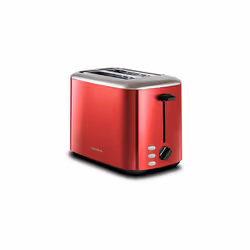 Morphy Richards Equip Red 2 Slice Toaster - Defrost And Reheat Settings - 2 Slot - Stainless Steel - 222066