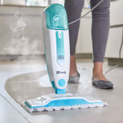 Shark Steam Mop, Lightweight Steam Mop for Hard Floors with 2 Machine Washable Cleaning Pads & Fill Flask, 375ml Capacity, 5.5m Power Cord, 30 Second