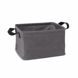 Brabantia - Foldable Laundry Basket 35L - Water Resistant Hamper for Wet & Dry Laundry - Storage Basket for Clothes and Linen - Soft Handles - Garment
